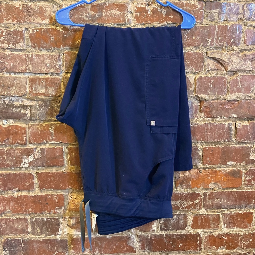 Navy Blue Figs Pants (Kade) XXL